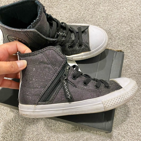 CONVERSE SHOES HIGH CUT WITH ZIPPER SIZE 1 - Picture 2 of 6